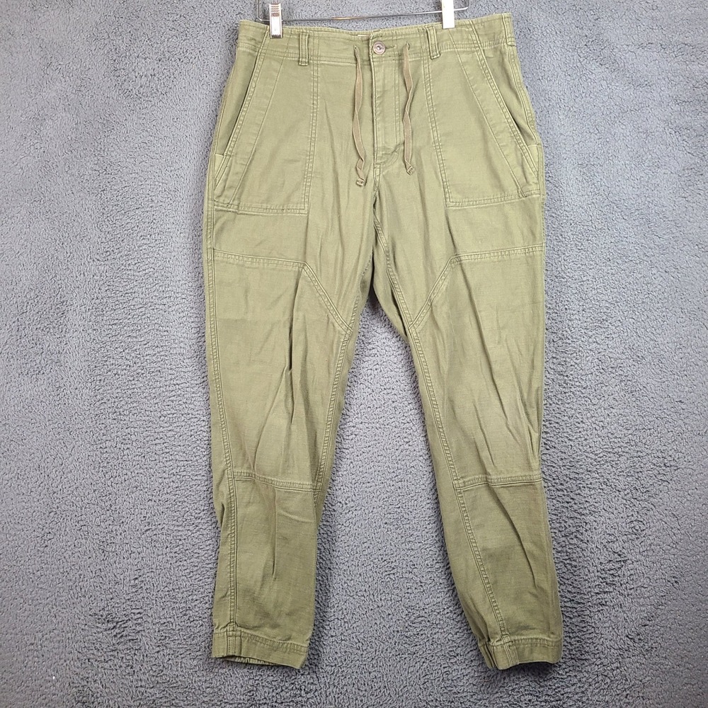 REI Co-op Trailsmith Olive Utility Jogger Pants Mens 34x32 Cotton Stretch
